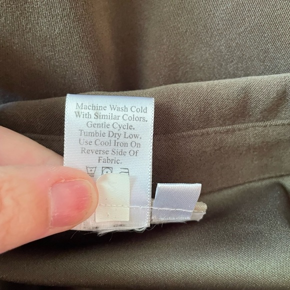 Coldwater Creek Women’s Shirt Skirt Matching Set Size XL 18 Olive Embroidered - Picture 15 of 16